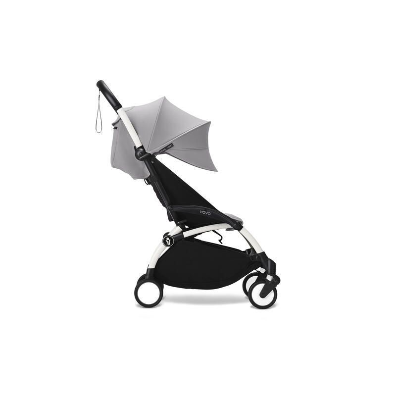 Poussette Yoyo3 Pack 6 Stone Cadre Blanc Stokke