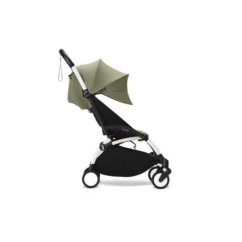 Poussette Yoyo 3 Pack 0 Et 6 Olive Cadre Blanc Stokke