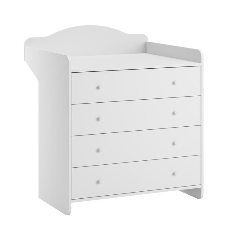 Commode 4 Tiroirs Megeve Blanc