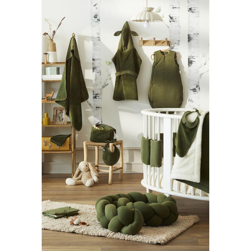Couverture Peluche Gazemicrofibre Mixmatch Vert Fougre
