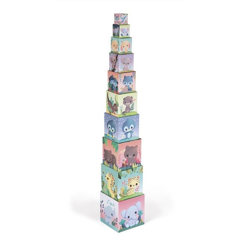 Pyramide Carree Les Animaux Tous Mignons Multicolore