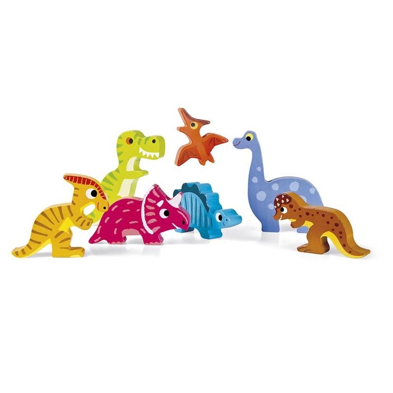 Puzzle Dinosaures Chunky Multicolore