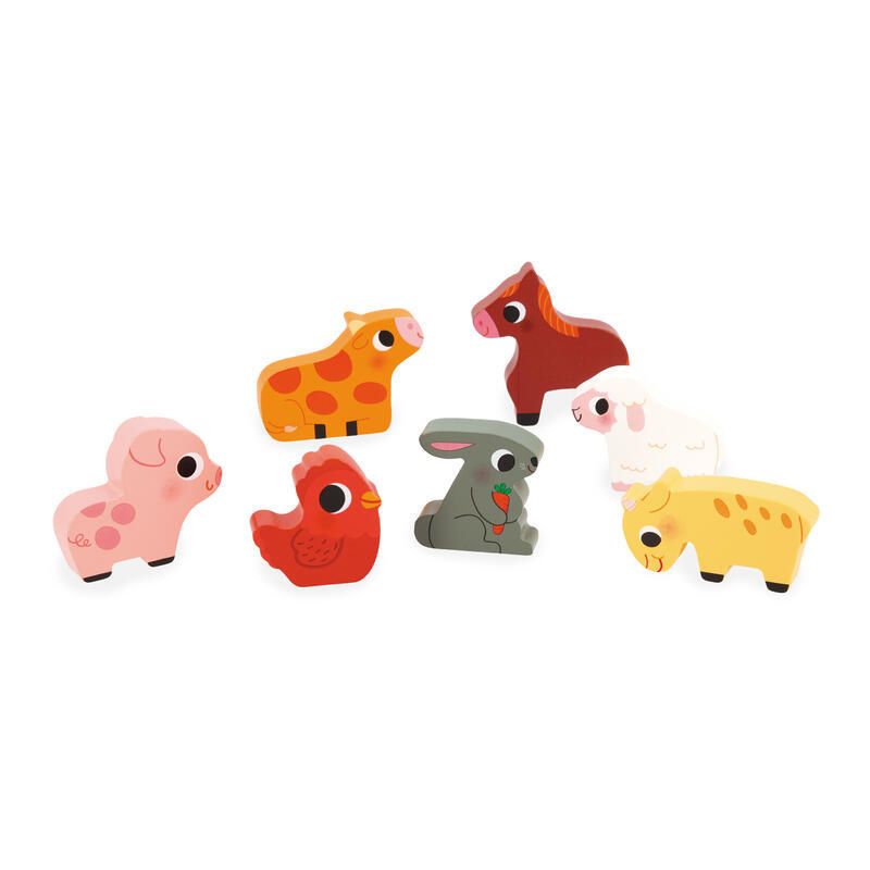 Puzzle A La Ferme Chunky Multicolore
