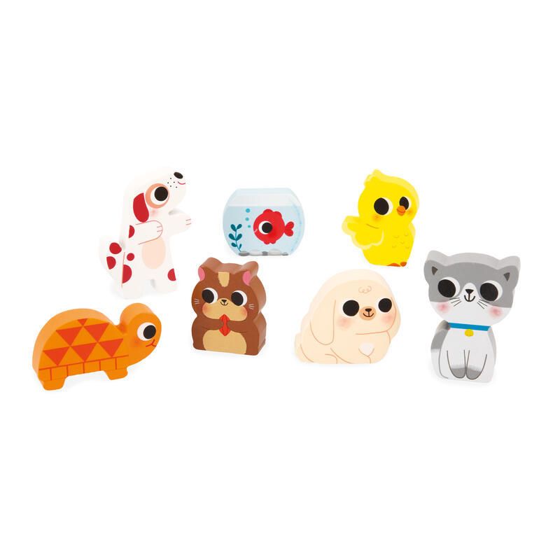 Puzzle Les Animaux Familiers Chunky Multicolore