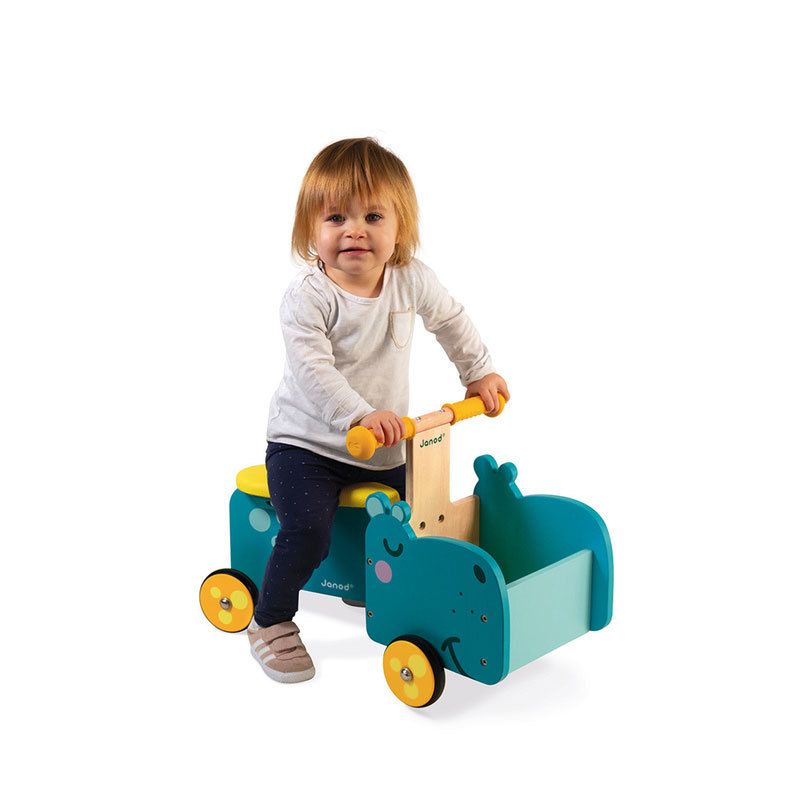Porteur Hippo Bleu Jaune