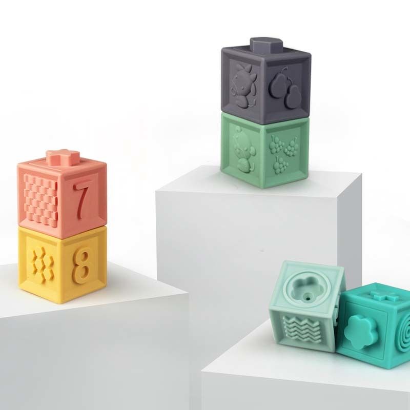 Mes Premiers Cubes Educatifs Jeux Educatifs 6m+ Multicolore