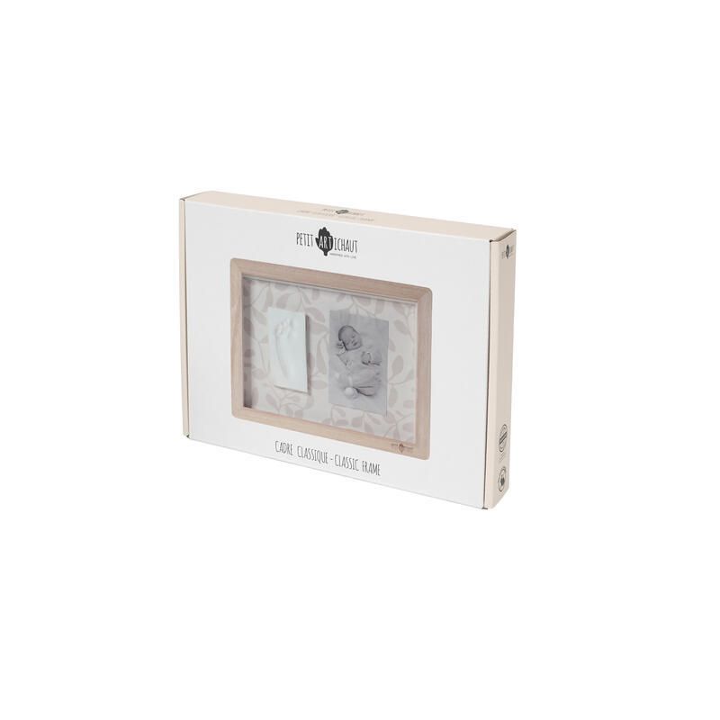 Cadre Classique Petit Artichaut Gris Beige Bois