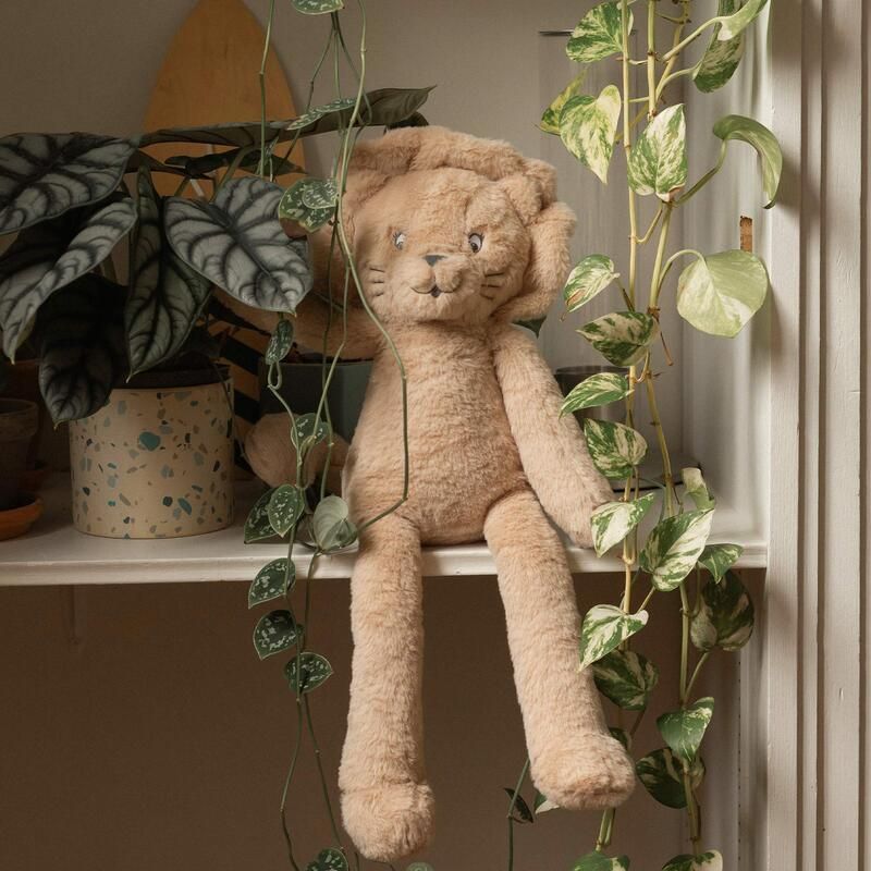 Grande Peluche Lion Tam Tam 60cm Caramel