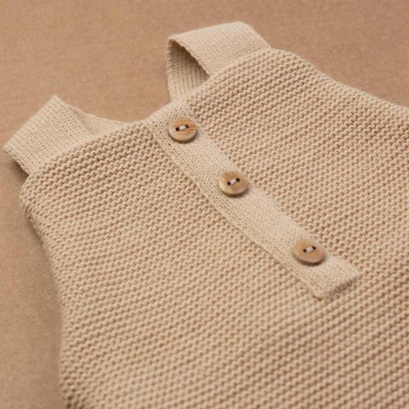 Salopette Maille 1/3m Caramel