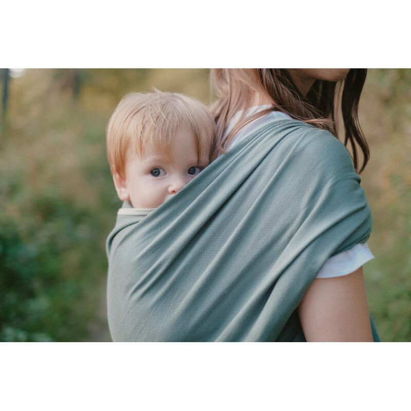 Echarpe De Portage 4m60 Vert Eucalyptus