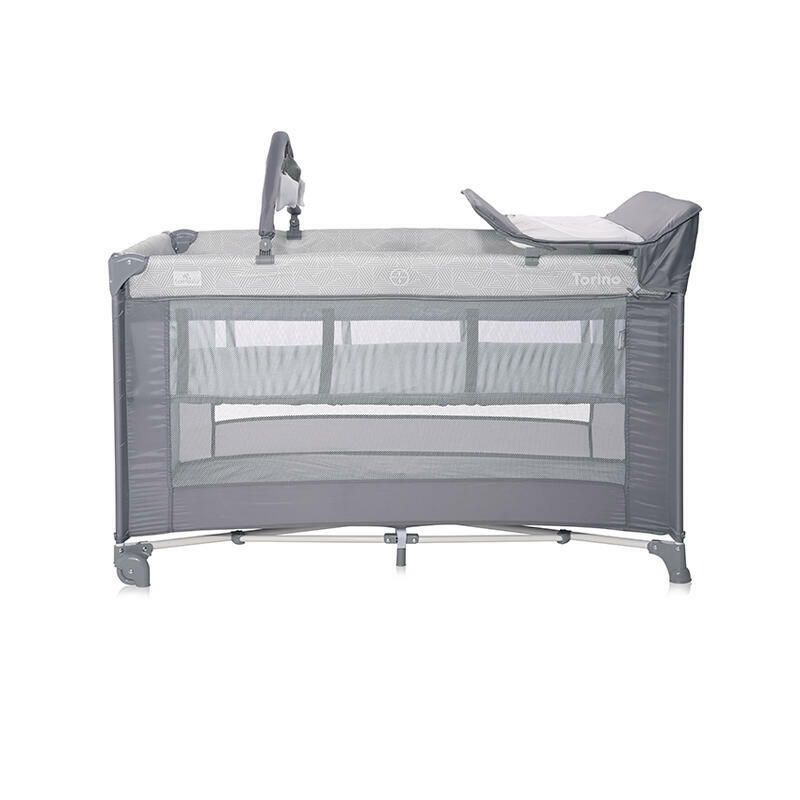 Lit Parapluie Torino 2 Hauteurs +accessoires Gris
