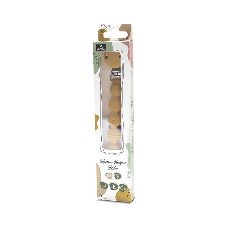 Attache Sucette Silicone Jaune