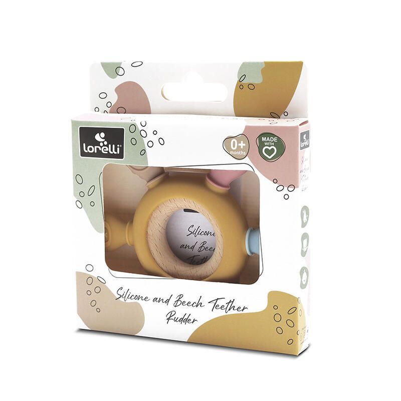 Anneau De Dentition Gouvernail + Hetre Jaune