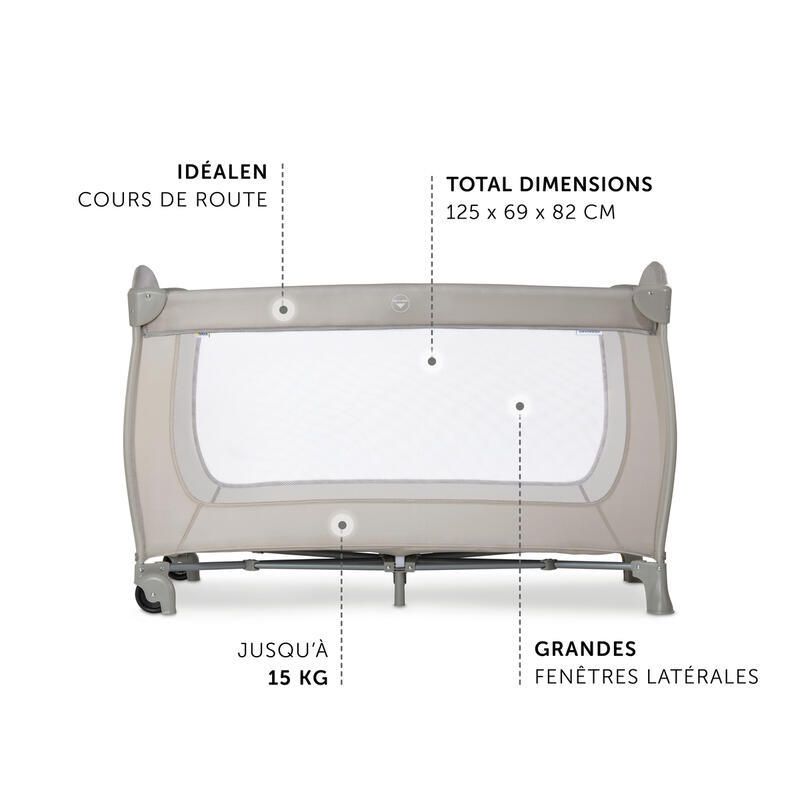 Lit Parapluie Sleep N Play Go Plus Beige Hauck