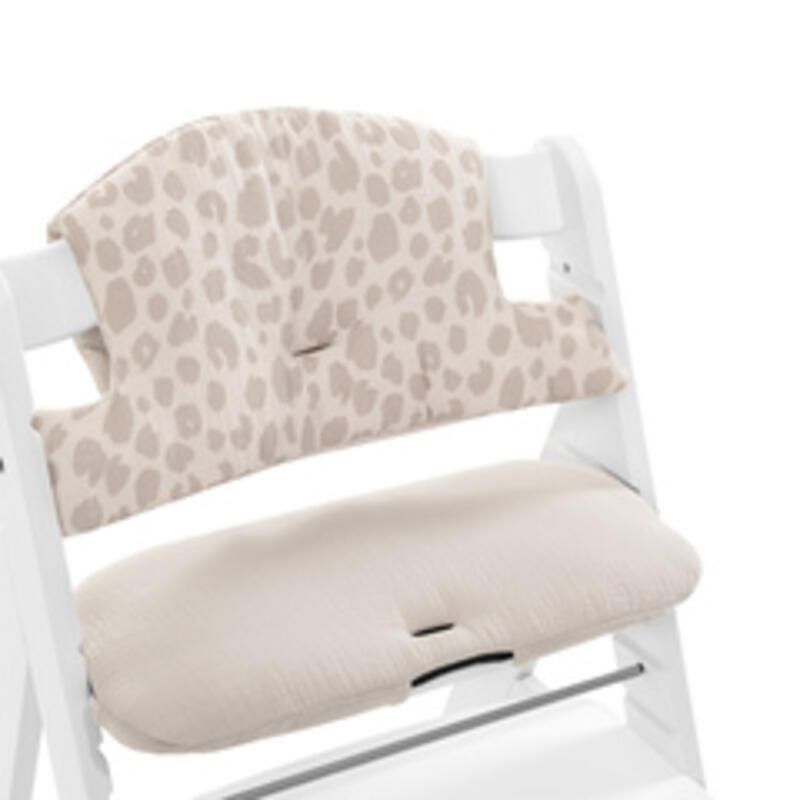Coussin De Chaise Highchair Pad Select Muslin Leo Natural Hauck Leopard