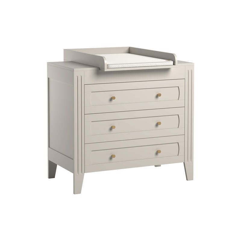 Commode 3 Tiroirs Milenne Beige
