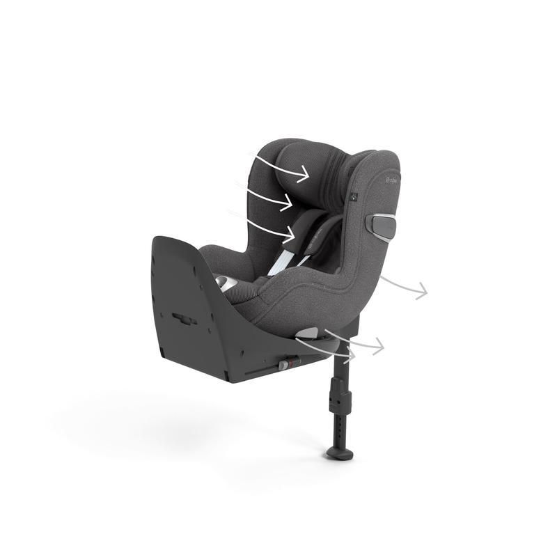 Siege-auto Sirona T I-size Plus Platinum 45-105cm Mirage Grey
