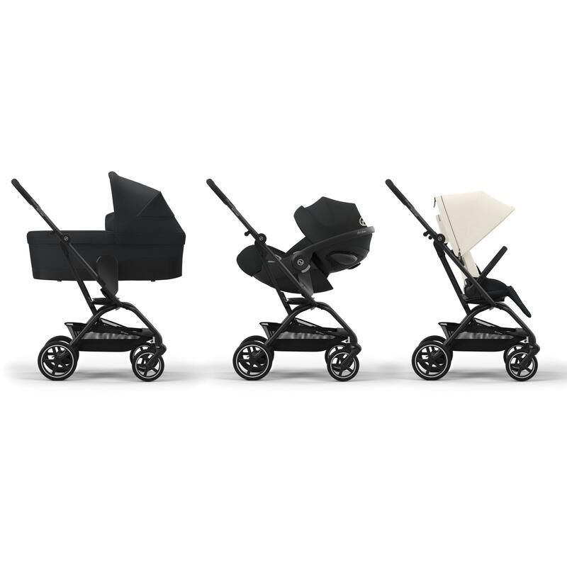 Poussette Eezy S Twist+2 Gold Blk Canvas White