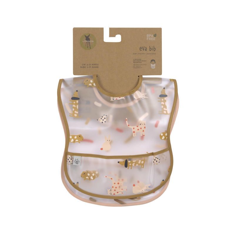 Lot De 2 Bavoirs Avec Poche Eva Little Mateys Orange Pic Little Mateys
