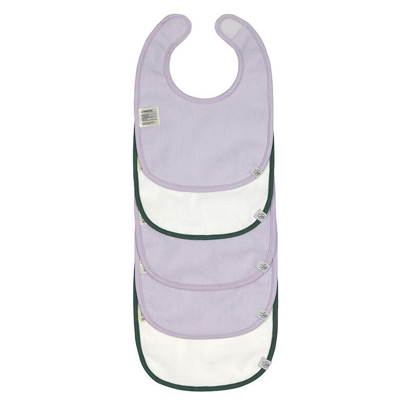 Lot De 5 Bavoirs Epongehappy Rascals Coeur Lavande Lssig Happy Rascals