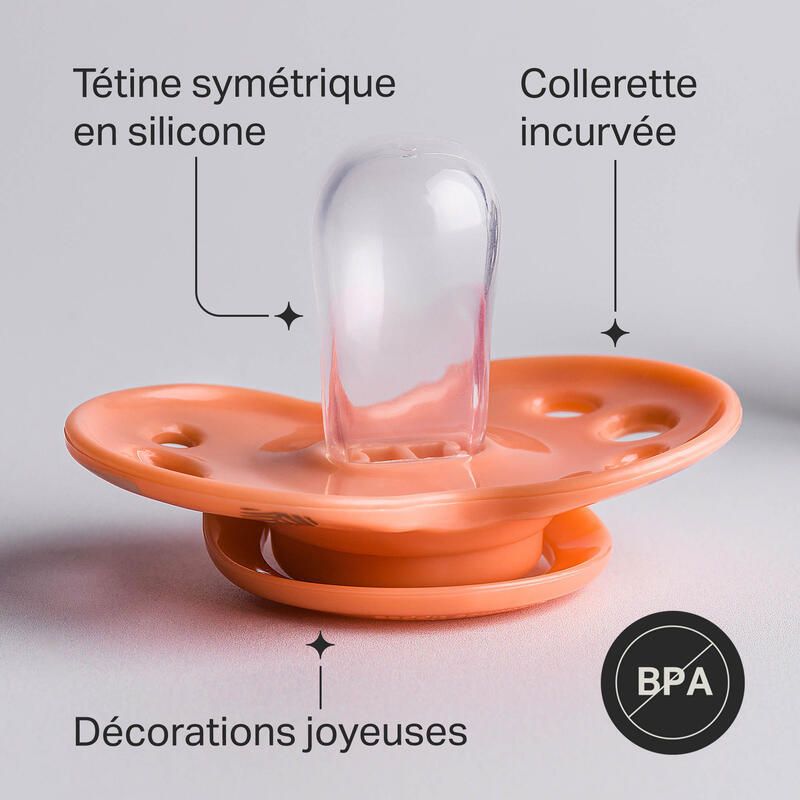 Sucette Ctn Fun 18m+ Garcon X2 Tommee Tippee