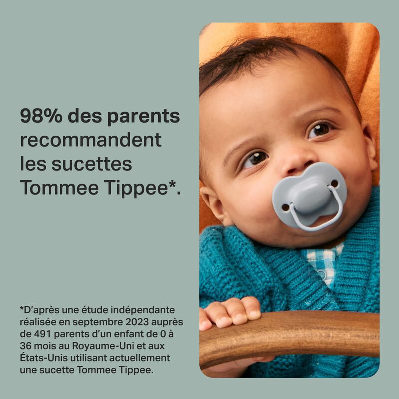 Sucette Ctn Classique 6-18m Mixte X2 6-18m