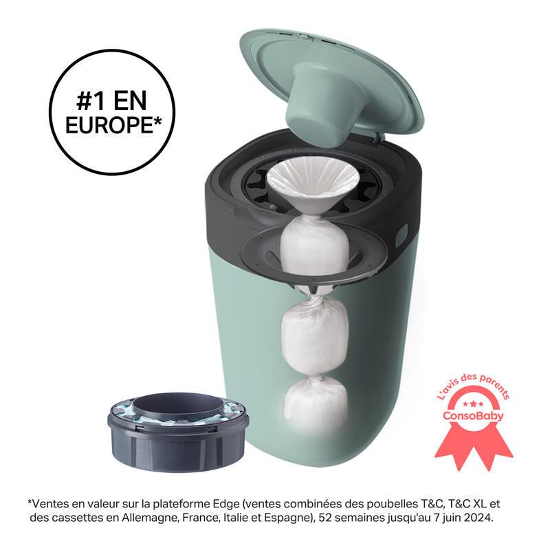 Poubelle A Couches Twist Click Vert Vert Tommee Tippee Poubelle Couches