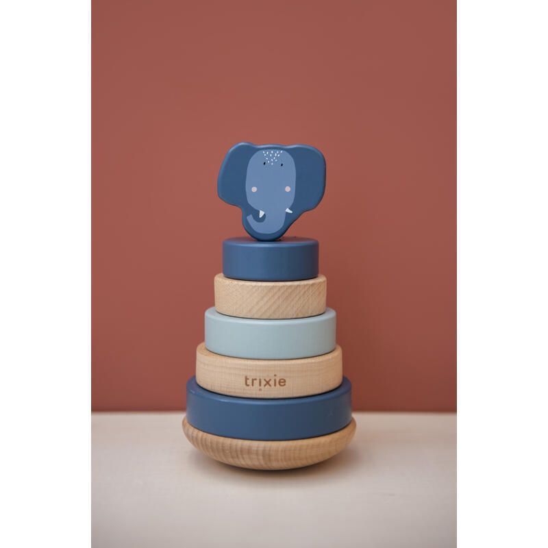 Tour A Empiler En Bois Mrs. Elephant