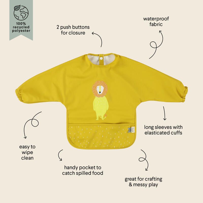 Bavoir A Manches Impermeable Mr. Lion