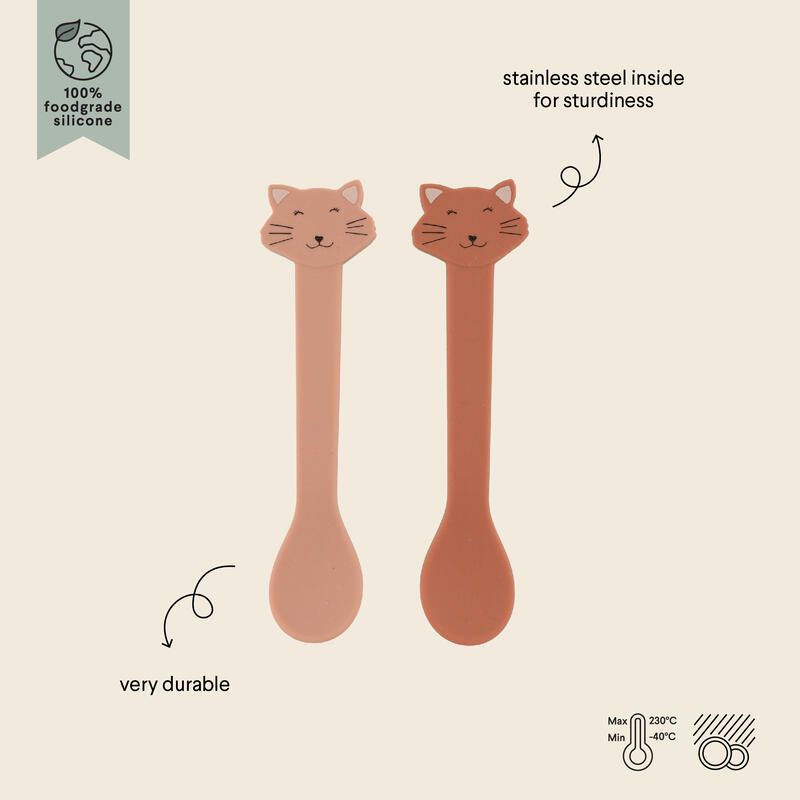 Cuillere Silicone 2-pack Rose Trixie Mrs. Cat