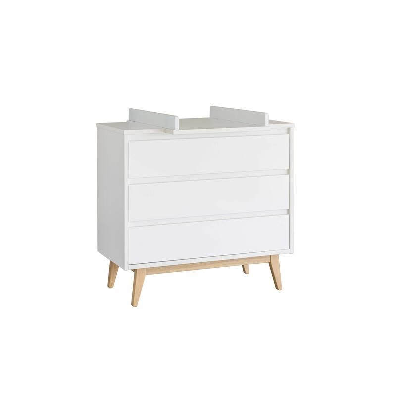 Commode 3 Tiroirs Pal Inclus Pure Blanc