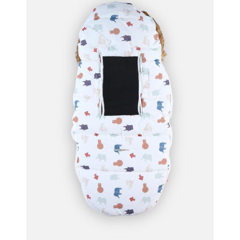 Mm22 Chanceliere, Jungle Multico Toile Etanche Mix Match Blanc
