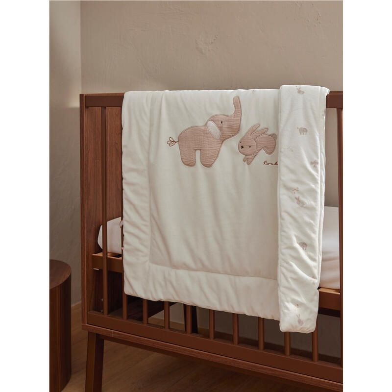 Bm Couverture 75x100cm, Veloudoux - Bali And Snow Bali, Moka Snow 75x100 Cm Ecru