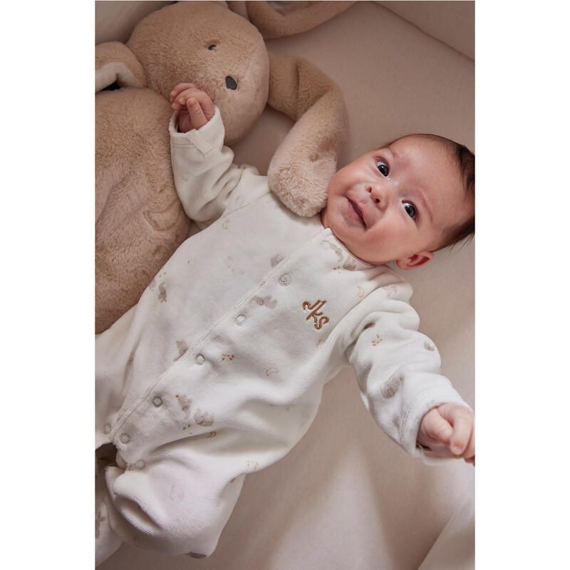 Bm Pyjama, Velours - Bali Et Moka Bali, Moka Snow 3m Ecru