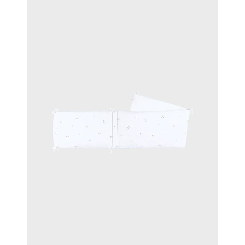 Tour De Lit, Gaze De Coton Bio Brodee Fluffy, Orso Lily