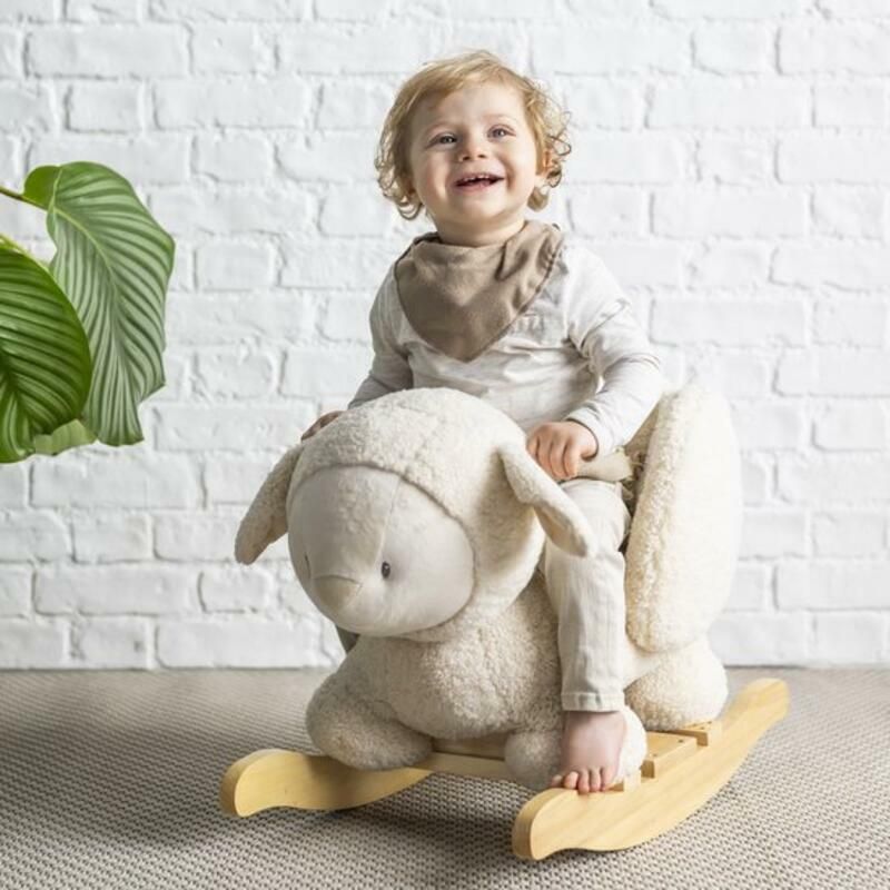 Bascule Teddy Bouclette Ecru