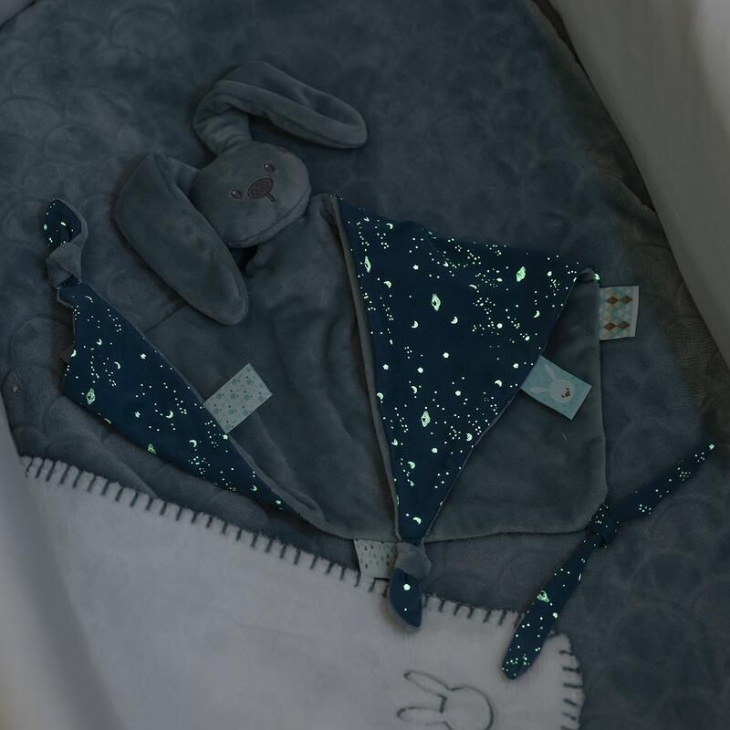 Maxi Doudou Glow Avec Imprime Lapidou Vert De Gris