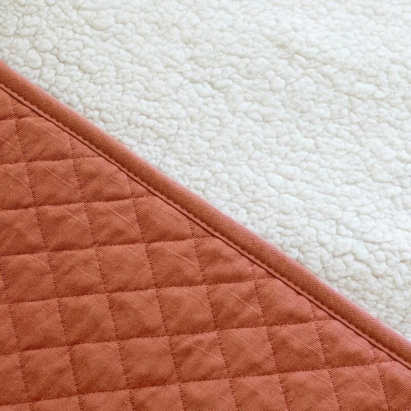Poncho De Voyage Jersey Quilt 9-36m Brick