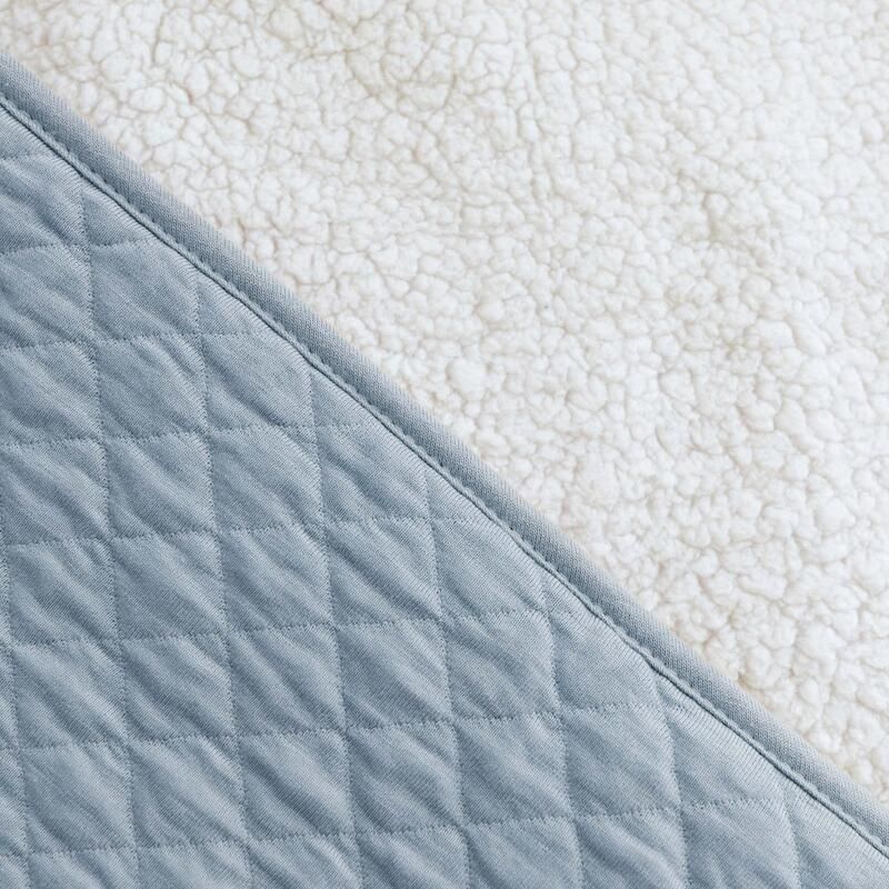 Poncho De Voyage Jersey Quilt 9-36m Stone