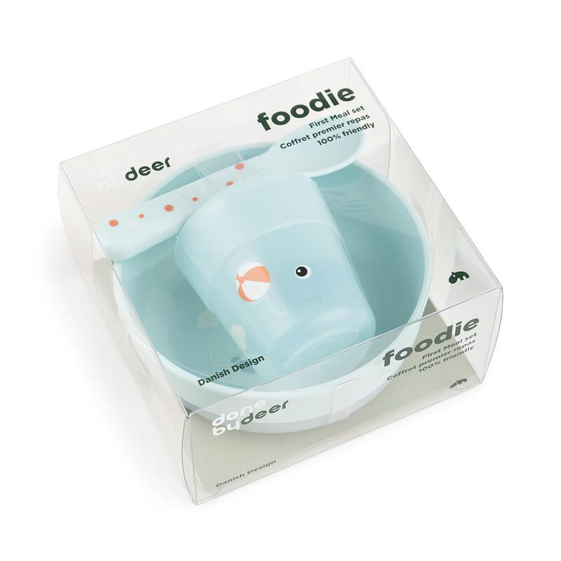 Foodie Coffret Premier Repas Playground Bleu