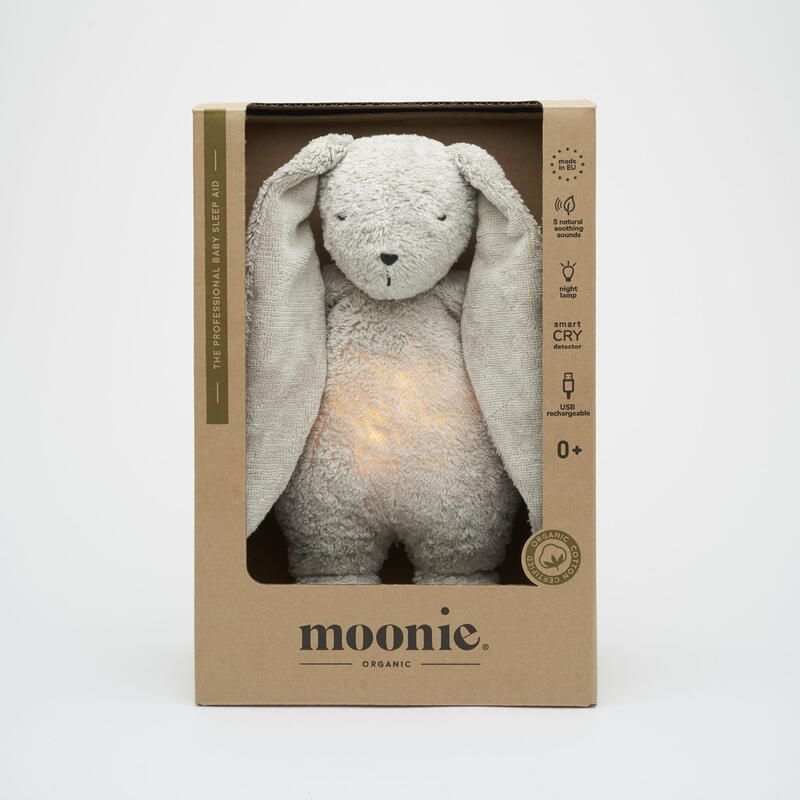 Veilleuse Lapin Nature Bio Avec Sons Lumieres Gris