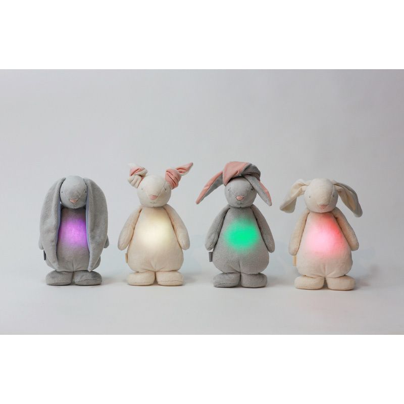 Veilleuse Moonie - Lapin Magique Avec Sonslumieres Crme/Rose