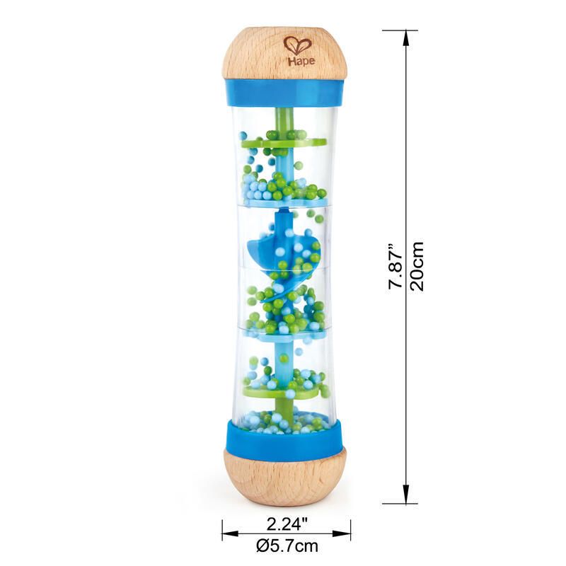 Baton De Pluie Bleu Bois Et Multi Hape Eveil Musical