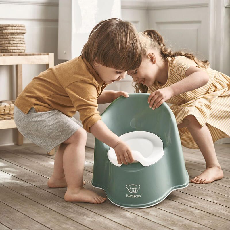 Pot Fauteuil Vert Profond/Blanc