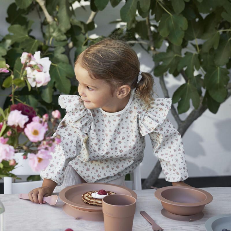 Bavoir A Manches Longues - Autumn Rose Rose Elodie