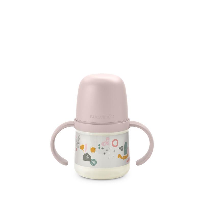 First Biberon A Anses Walk In The Park 150ml Rose