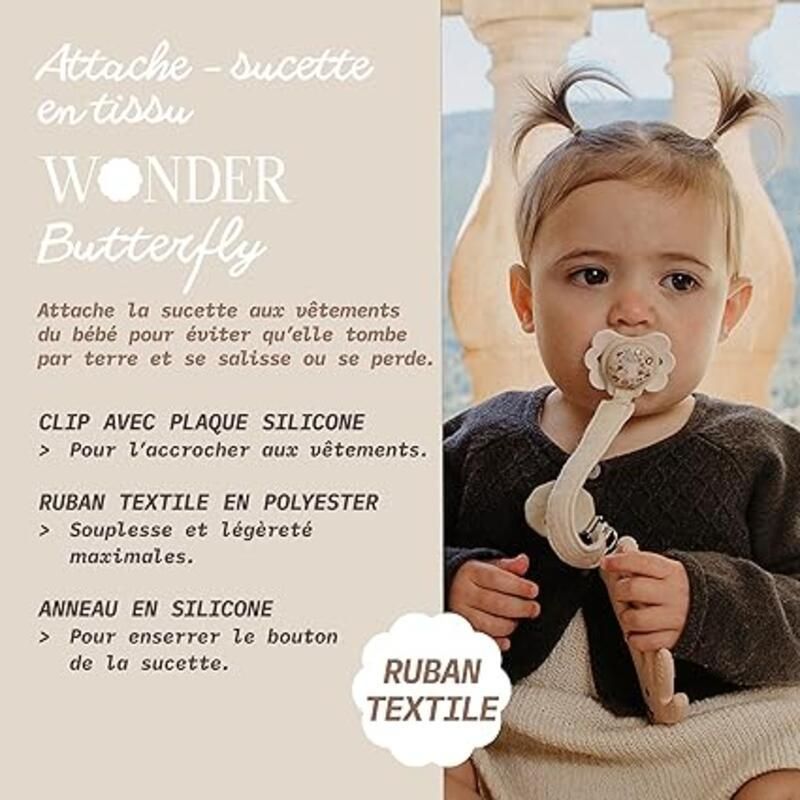 Attache-sucette Wonderland Bleu