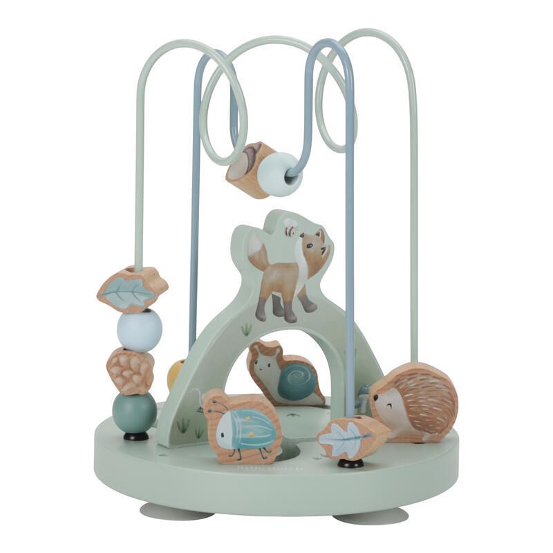 Boulier Spirale Renard Bois Fsc Forest Friends Bleu Multicolore