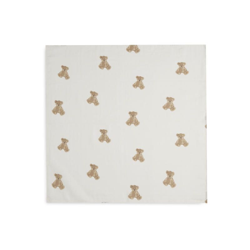 Lange Gaze De Coton Small X3 Teddy Bear
