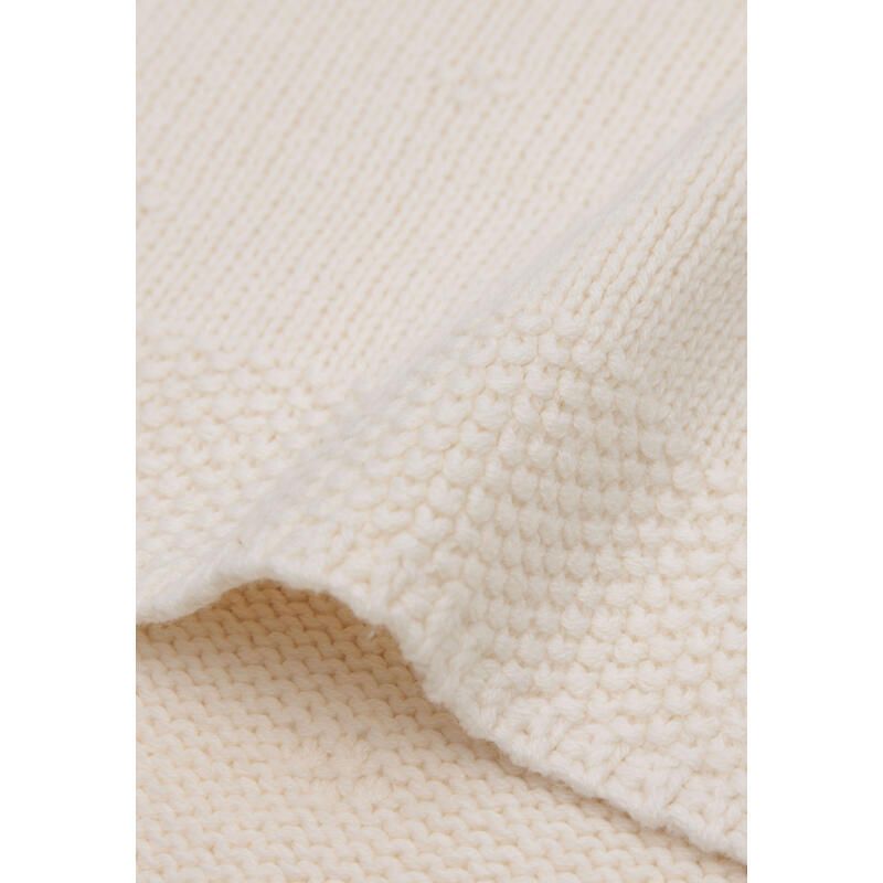Couverture Berceau Cosy Knit 75x100cm Ivory